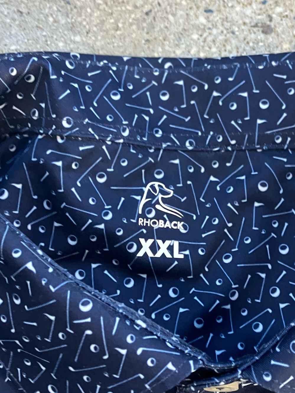 Rhoback Admiral Navy The Mulligan Men’s Short Sleeve Performance Polo XXL - Picture 7 of 15